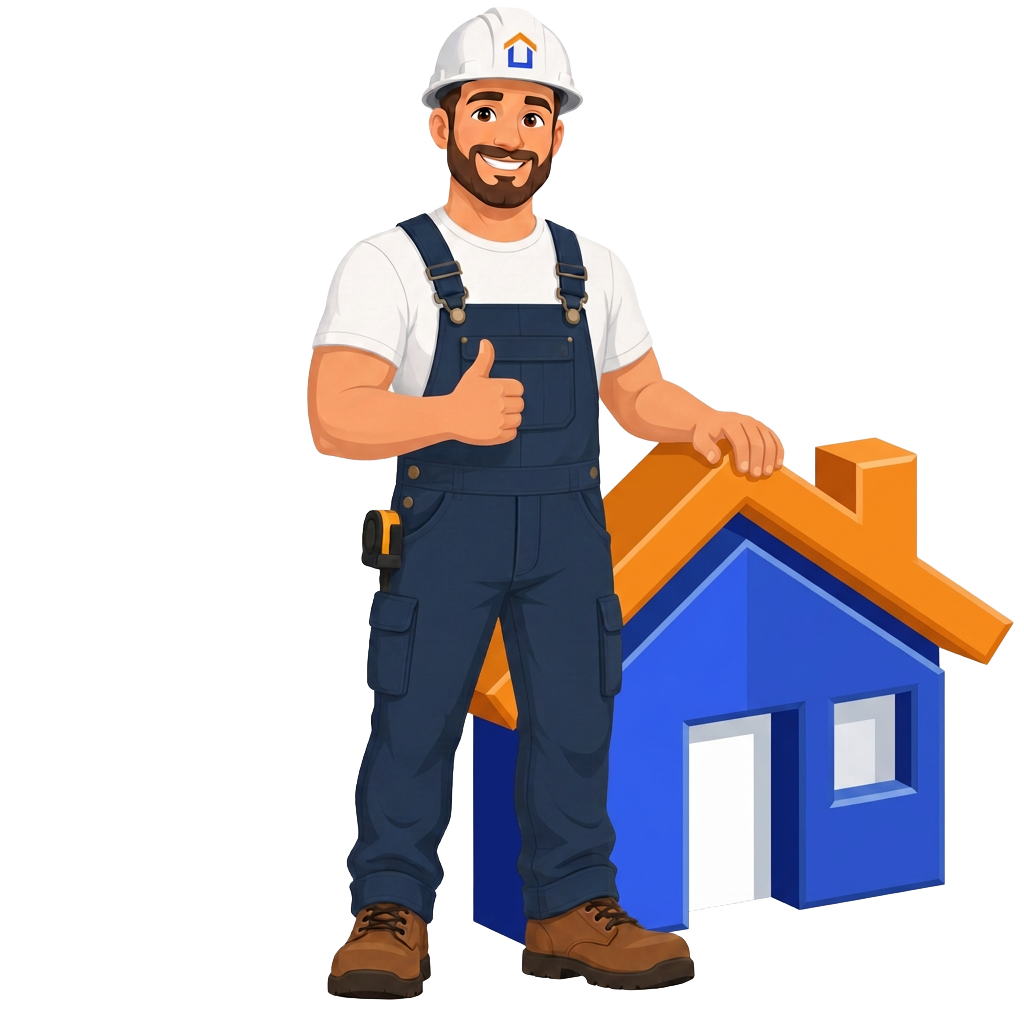 ProperFit Homes guide standing beside a home